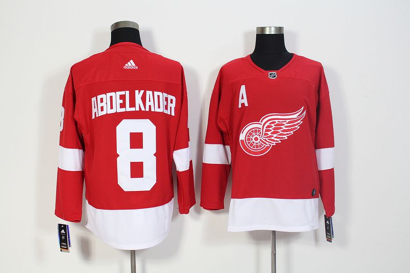 Men Detroit Red Wings #8 Abdelkader Red Hockey Stitched Adidas NHL Jerseys->detroit red wings->NHL Jersey